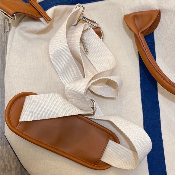 Canvas Bag - Blue and Tan - Picture 8 of 10